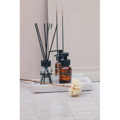 Wellmark Body Wash bruin glas zwarte pomp 250ml BODY WASH Black label SHOWROOMMODEL