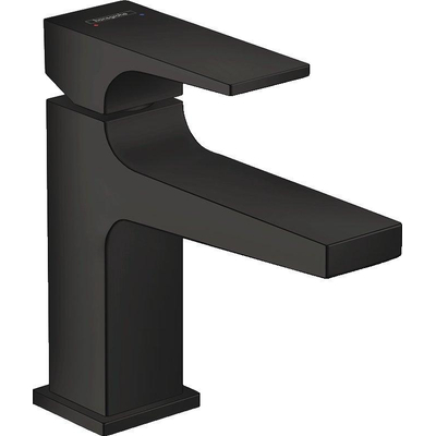 Hansgrohe Metropol toiletkraan 100 met push open waste met voorsprong vaste uitloop 12.7cm mat zwart