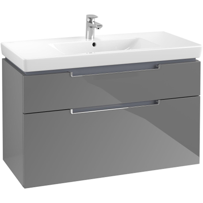 Villeroy & boch Subway 2.0 wastafelonderkast 98.7x59x44.9cm Grijs