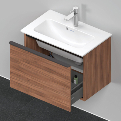 Duravit D-Neo wastafelonderkast 61x44x37.2cm 1 lade Noten Mat