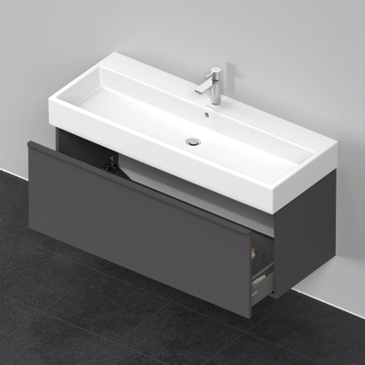 Duravit D-Neo wastafelonderkast 118.4x44x44.2cm 1 lade Grafiet Mat