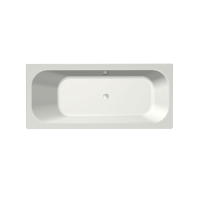 Xenz Aruba ligbad - 170x75cm - met overloop - zonder afvoer - overloop aan andere kant - Acryl Edelweiss