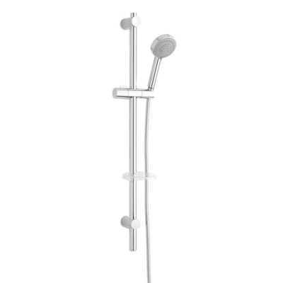 Plieger Fresh glijstangset 90cm inclusief 3 standen handdouche 95mm chroom