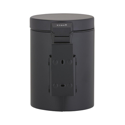 Geesa Hotel wandafvalemmer 17.5x24x23cm 3L zwart mat