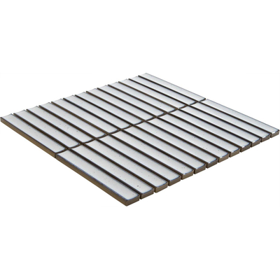 The Mosaic Factory Sevilla mozaïektegel - 29.6x29.9cm - wandtegel - Rechthoek - Porselein White with Blue speckle Glans