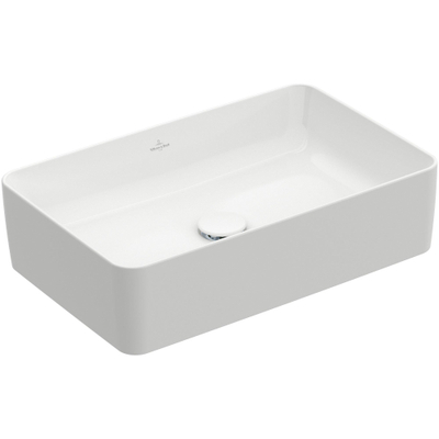 Villeroy & Boch Collaro opzetwastafel rechthoekig 56x36cm zonder overloop zonder kraangat wit