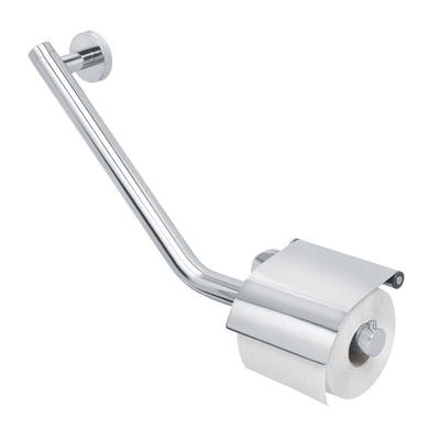 Tiger Boston Comfort & Safety Wandbeugel met toiletrolhouder RVS gepolijst Links 40.4x24.1x8cm