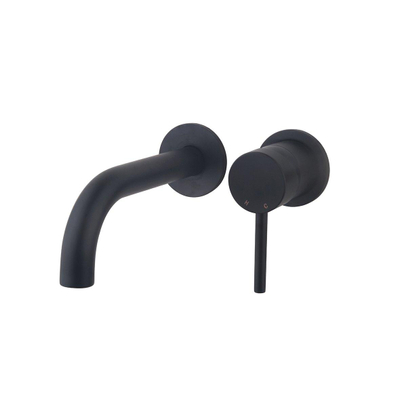 Wiesbaden Caral wastafelmengkraan - inbouw - eenhendel - afbouwdeel - zwart mat - OUTLET UDEN