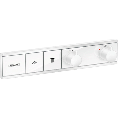 Hansgrohe RainSelect afbouwdeel voor inbouw douchekraan thermostatisch voor 2 functies 45.6x90cm mat wit