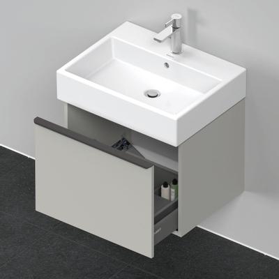 Duravit D-Neo wastafelonderkast 58.4x44x44.2cm 1 lade Betongrijs Mat