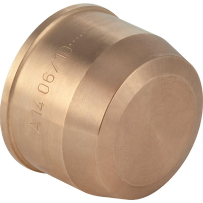 Geberit Push Fit Eindkap verdeler messing niet demontabel