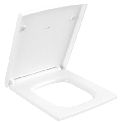 Villeroy & Boch Memento 2.0 closetzitting met deksel met softclose en quick release stone white