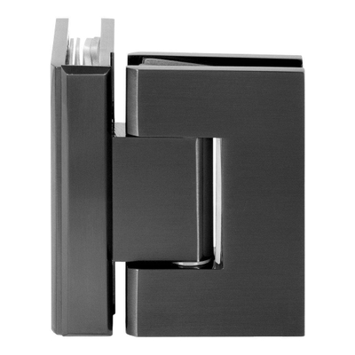 Saniclass Create Complete Profielloze Inloopdouche 110x30 draaibaar Gunmetal geborsteld