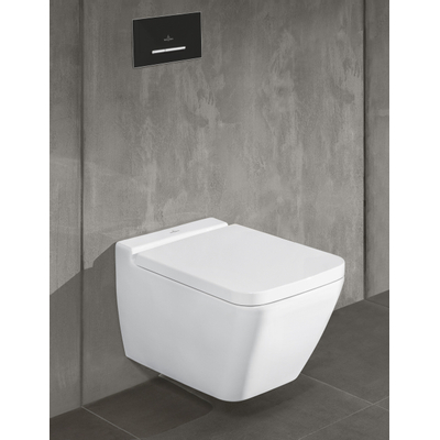 Villeroy & Boch Finion closetzitting met deksel met softclose en quick release ceramic+ wit