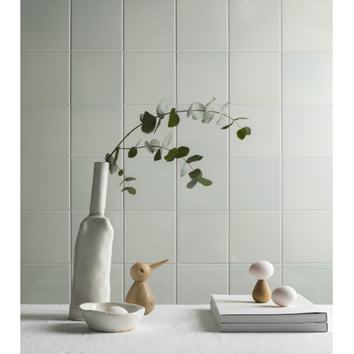 Mosa Murals Fuse Wandtegel 30x30cm 7mm witte scherf Ocean Green #1