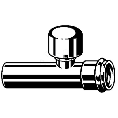 Viega verlengpijp met beluchter 32x125mm chroom