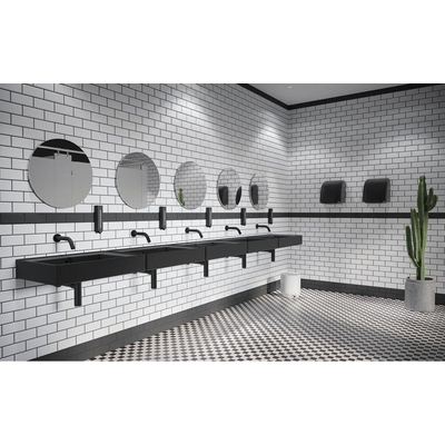 Crosswater MPRO Wastafelkraan - inbouw - uitloop 14cm - sensor - zwart mat - OUTLET UDEN