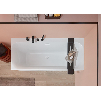 Villeroy & Boch Loop & Friends kunststof duobad acryl rechthoekig square 180x80x47cm wit