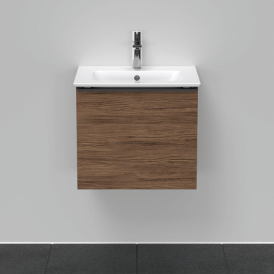 Duravit D-Neo wastafelonderkast 51x44x40.2cm 1 lade Noten (donker) Mat