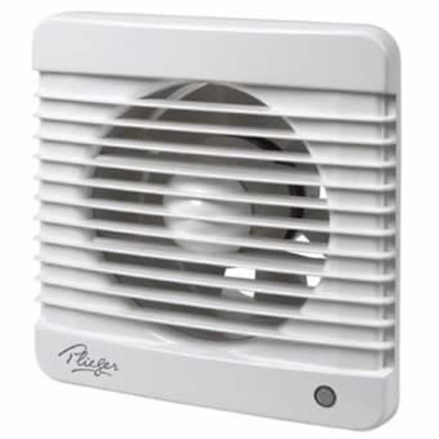 Plieger ventilator - 15.9x16.7cm - 90m3 - afvoerdiameter 10cm - zonder timer - wit