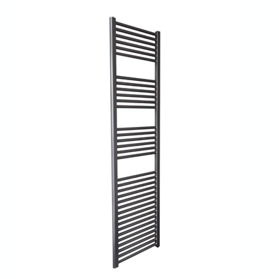 Sanicare design radiator recht 172 x 45 cm. gun metal