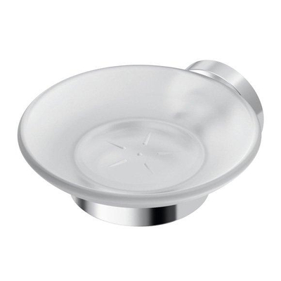 Ideal Standard Iom zeephouder met glazen schaal mat chroom