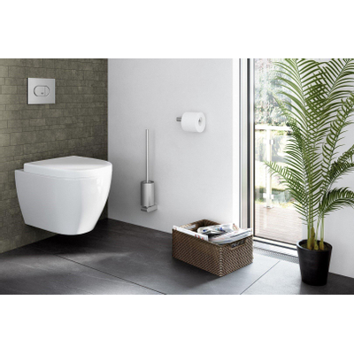 Zack Atore toiletborstel 8.9x52x11.9cm RVS Mat