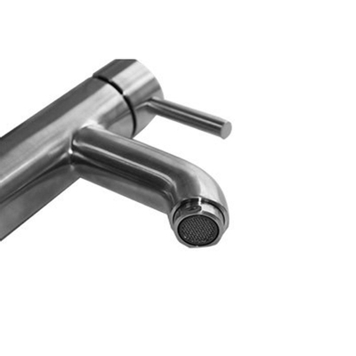 Wiesbaden Cadans wastafelmengkraan geborsteld staal SHOWMODEL