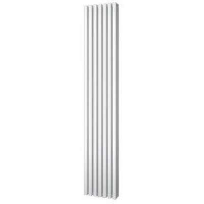 Plieger Siena designradiator verticaal dubbel 1800x318mm 1096W mat wit