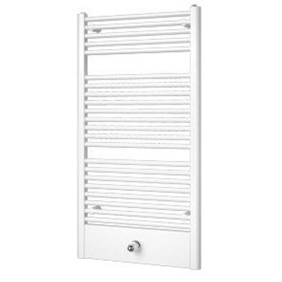 Plieger Lucca designradiator horizontaal 775x600mm 415W zilver metallic