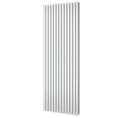Plieger Siena designradiator verticaal dubbel 1800x606mm 2030W wit structuur