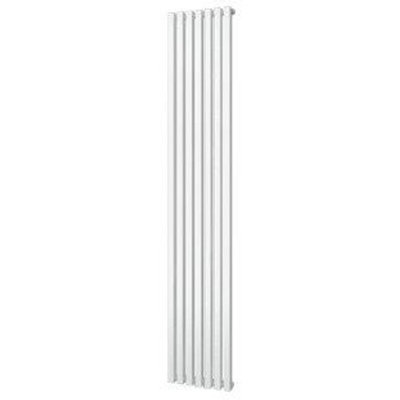 Plieger Siena designradiator verticaal enkel 1800x318mm 766W zwart grafiet (black graphite)