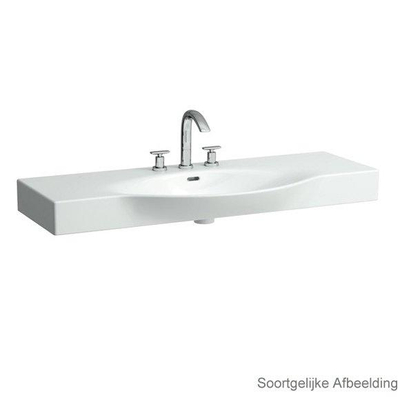 Laufen Palace meubelwastafel 120x51x16.5cm 1 kraangat keramiek wit