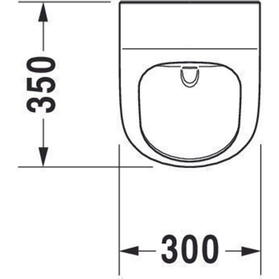 Duravit ME by Starck urinoir spoelrandloos elektronisch met netvoeding zonder vlieg 30x35cm incl. complete sturing en bevestiging met wondergliss wit