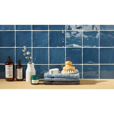 SAMPLE Roca St Tropez Wandtegel 13x13cm 8.5mm witte scherf Azul