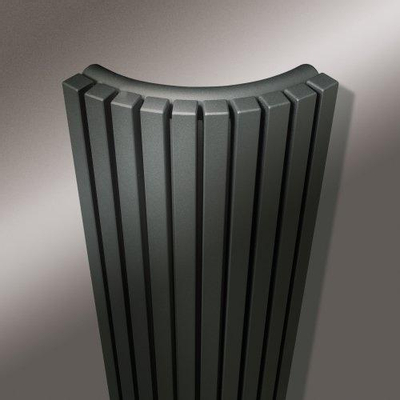 Vasco Carre Kwartrond CR A designradiator kwartrond verticaal 244x1800mm 785 watt antraciet