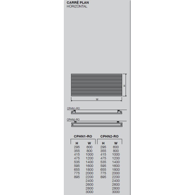 Vasco Carre Plan CPHN2 designradiator dubbel 1800x535mm 2079 watt alu grijs