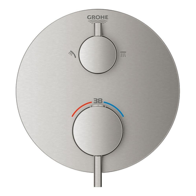 GROHE Atrio inbouw mengkraan thermostatisch met omstel supersteel