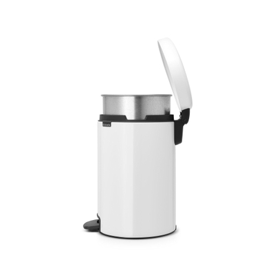Brabantia NewIcon Pedaalemmer - 12 liter - metalen binnenemmer - wit