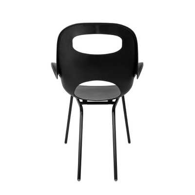 Umbra Oh designerstoel 62x61x86cm voor binnen en buiten weerbestendig polyester zwart mat