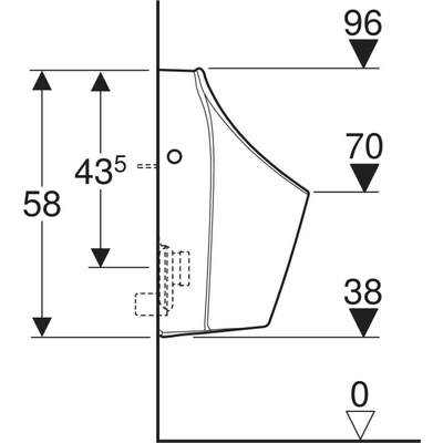 GeberitRenovageberit renova m urinoir a.i. onder of achter uitlaatWit