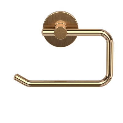 Haceka Kosmos Toiletrolhouder - zonder klep - geborsteld koper