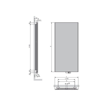 Vasco Niva soft xs1l1 radiator 440x1220mm as 1188 547w antraciet m301