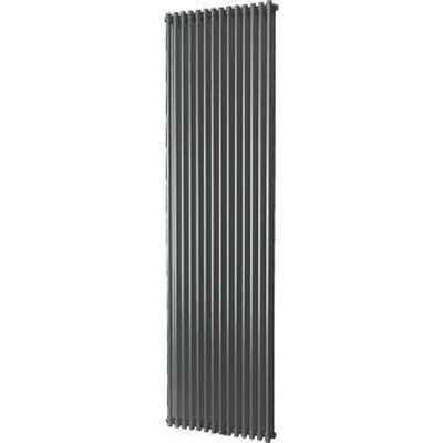 Plieger Venezia designradiator dubbel verticaal 1970x532mm 2148W antraciet metallic