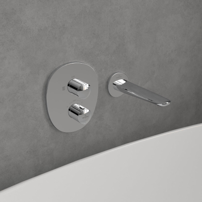 Villeroy & Boch Antao Inbouwthermostaat met stopkraan - chroom