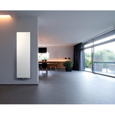 Vasco Niva S NS1L1 designradiator enkel 540x1220mm 627 watt wit structuur