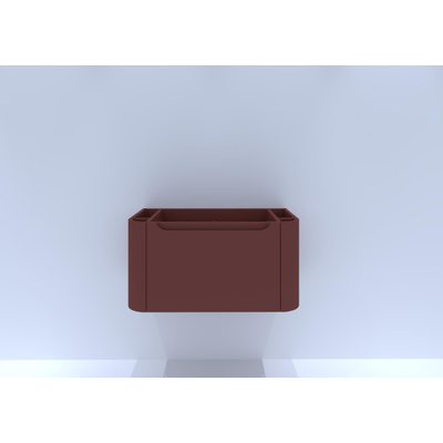 HR badmeubelen Juice Wastafelonderkast - 80x45x40cm - ronde hoeken - 1 lade - terra mat