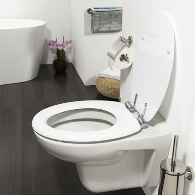 Tiger Toiletbril Reno Softclose MDF Wit 37x5x44cm