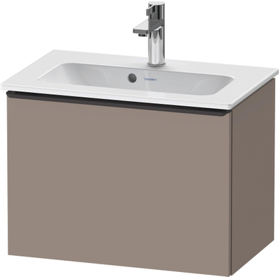 Duravit D-Neo wastafelonderkast 61x44x37.2cm 1 lade Basalt Mat