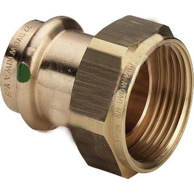 Viega Profipress 2 delige koppeling SC binnendraad 15x3 4 brons